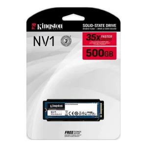 SSD Kingston NV1 500GB NVMe M.2 2280 PCIe Gen 3 x 4 – SNVS/500G (Read/Write: 2100/1700MB/s)