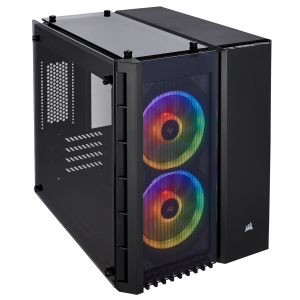 Case Corsair Crystal Series 280X RGB – Micro ATX Case – Black (CC-9011135-WW)