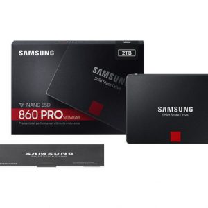 SSD Samsung 860 PRO 2TB – MZ-76P2T0BW (2.5 inch SATA III, MLC NAND, R/W 560MB/s – 530MB/s, 100K/90K IOPS, 2400TBW)