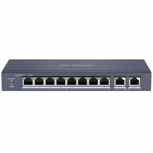 SWITCH HIKVISION DS-3E0310P-E/M (8 cổng PoE, 2 cổng uplink 10/100/1000 Mbps)