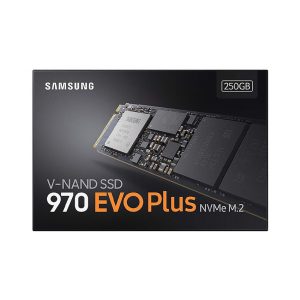 SSD Samsung 970 EVO PLUS 250GB M.2 NVMe – MZ-V7S250BW (M.2 NVMe PCIe Gen3x4/ 3 bit MLC NAND, R/W 3500MB/s – 2300MB/s, 480K/550K IOPS, 150TBW)