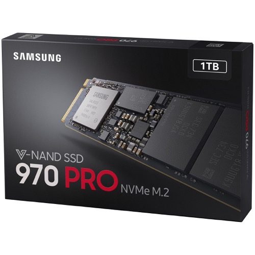 SSD Samsung 970 PRO 1TB M.2 NVMe – MZ-V7P1T0BW (M.2 NVMe, PCIe Gen3x4/ MLC NAND, R/W 3500MB/s – 2700MB/s, 500K/500K IOPS, 1200TBW)