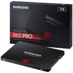 SSD Samsung 860 PRO 1TB – MZ-76P1T0BW (2.5 inch SATA III, MLC NAND, R/W 560MB/s – 530MB/s, 100K/90K IOPS, 1200TBW)