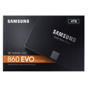 SSD Samsung 860 EVO 4TB SATA III (R/W 550MB/s – 520MB/s, MZ-76E4T0BW)