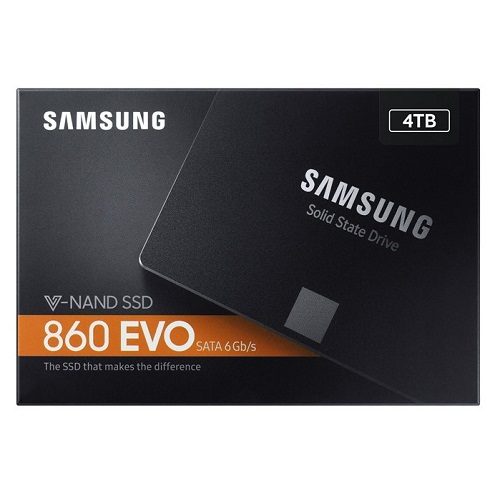 SSD Samsung 860 EVO 4TB SATA III (R/W 550MB/s – 520MB/s, MZ-76E4T0BW)