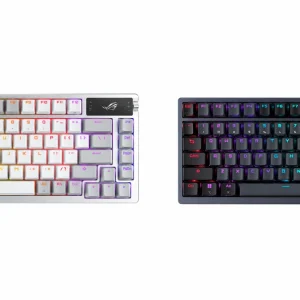 Bàn Phím ASUS ROG Azoth NX White (Wireless, Bluetooth, Red Switch, RGB)