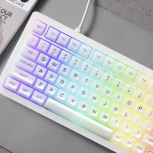 Bàn phím cơ AKKO 5075B Plus White Transparent (Hotswap/RGB/Multi-modes)