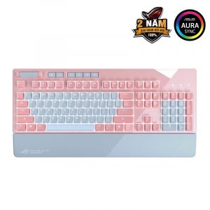 Bàn phím cơ Asus ROG Strix Flare Pink (XA01)
