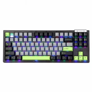 Bàn phím cơ Darmoshark TOP87 Tri-mode Black/White (Hot-swap/RGB/Matcha switch)