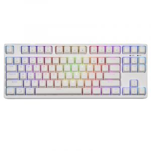 Bàn phím cơ Fuhlen T87S Pro RGB White (3-Mode/ Hostswap)