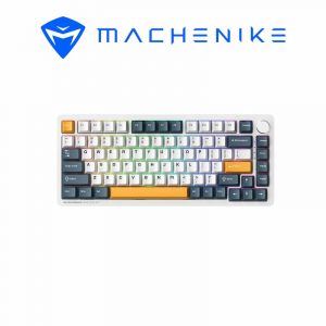 Bàn Phím Cơ Machenike K600-B82W Tri-mode RGB GR Silver Switch