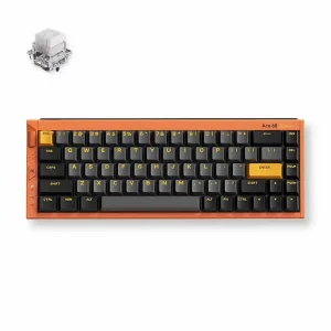 Bàn phím cơ MCHOSE Ace 68 Turbo (Hall Effect, Wired, RGB, Hot-Swap, 16K Polling Rate, Mount Tai Magnetic Switch GT, White/Black/Orange)