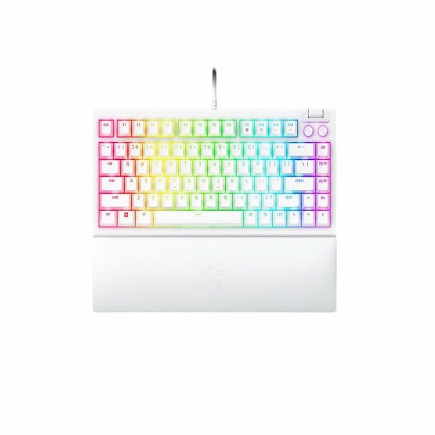Bàn phím cơ Razer BlackWidow V4 75% White Edition (Wired, Orange Switch, RGB, RZ03-05001700-R3M1)