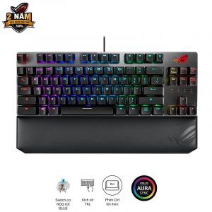 Bàn phím Gaming Asus ROG Strix Scope TKL Deluxe Blue Switch