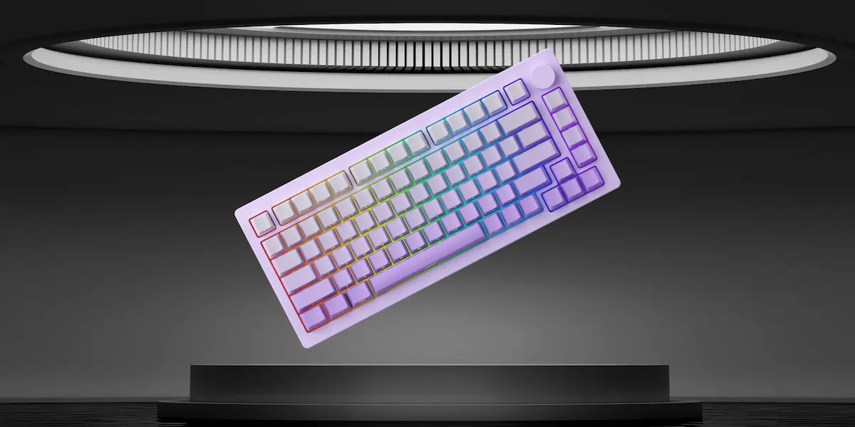 Bàn phím MonsGeek M1W HE-THKG V3 Lilac Purple (Magnetic Switches – 8K Hz Polling Rate Wired USB-C – Multi mode)