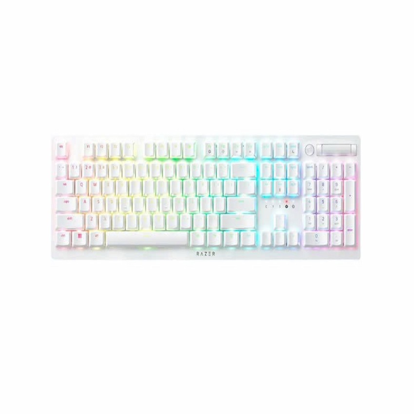 Bàn phím cơ Razer DeathStalker V2 Pro White Edition (Wireless, Purple Switch, RGB, RZ03-04363500-R3M1)