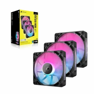 Bộ 3 quạt máy tính Corsair iCUE LINK RX120 RGB (3pcs Pack, CO-9051018-WW)