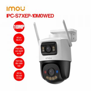 Camera IP Wifi Imou 2 Mắt 10MP IPC-S7XEP-10M0WED (Quay quét Ngoài trời, Còi hú và đèn chớp xanh đỏ, Đàm thoại 2 Chiều, Wifi 6)