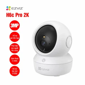 Camera Wifi EZVIZ H6C PRO 2K 3MP (Loa, Mic, Đàm thoại 2 chiều, có màu ban đêm, gọi điện APP)