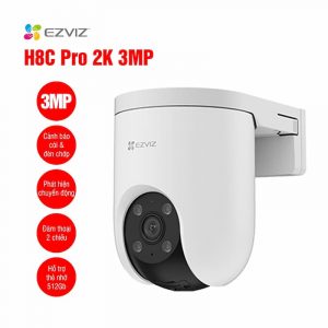 Camera Wifi EZVIZ H8C Pro 3MP 2K (Ngoài trời, Đàm thoại 2 chiều, Còi và Đèn chớp)