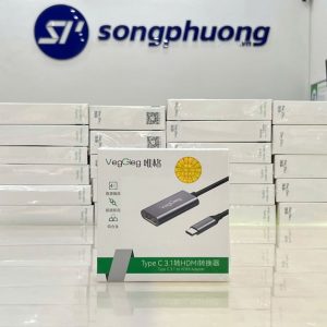 Cáp chuyển đổi TypeC to HDMI (âm) VegGieg V-Z915