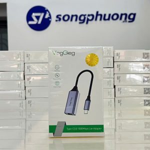 Cáp chuyển đổi TypeC to RJ45 3.0 (1000mb) VegGieg V-K308