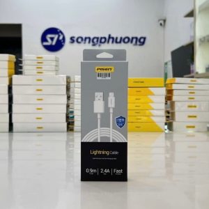 Cáp sạc PISEN Lightning (FAST) 900mm (AL05-900, Màu trắng)