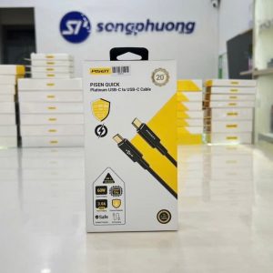 Cáp sạc PISEN Platium PD 60W 1m ( C to C) (CC-PD12-1000, Magic Black)