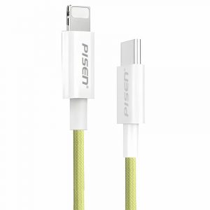 Cáp Sạc PISEN Quick PD 20W Colorful DM-TC10-1000 (Type-C To Lightning / Xanh/ Hồng/ Vàng/ Tím)