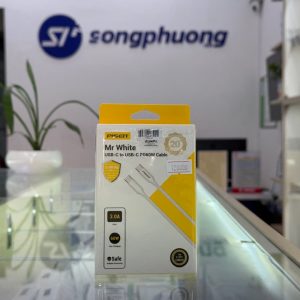 Cáp sạc PISEN Quick PD 60W 1m ( C to C) (CC-PD01-1000, Màu trắng)