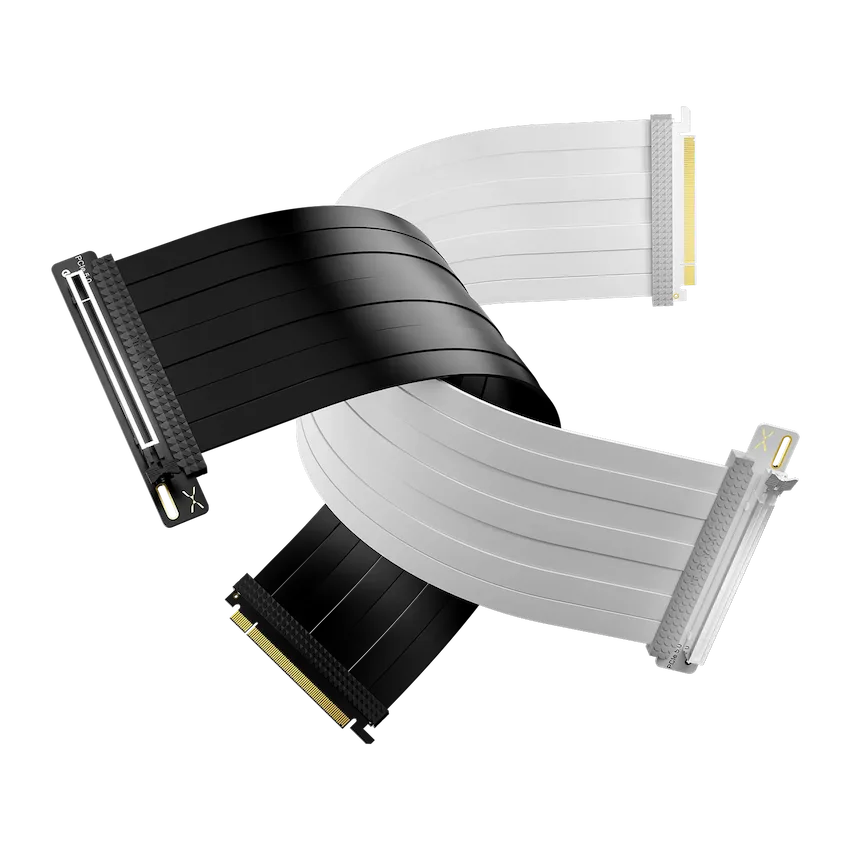 Cáp TRYX STRING PCIE 5.0 Riser 200mm (Black/ White, PCIe 5.0 x 16)