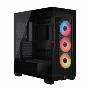 Case Corsair 3500X RS-R ARGB Black (Mid-Tower, ATX, Kính Cường Lực, 3 Fan, Đen, CC-9011322-WW)