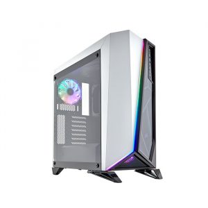 Case Corsair Carbide Series THKGEC- Omega RGB White/Black – Kính cường lực (CC-9011141-WW)