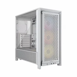 Case Corsair FRAME 4000D RS ARGB White (Mid-Tower, 3FAN ARGB, Kính cường lực, USB Type C, Trắng, CC-9011297-WW)