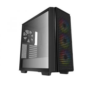 Case Deepcool CG540 Black (3 FAN 120 RGB, 01 Fan 140)