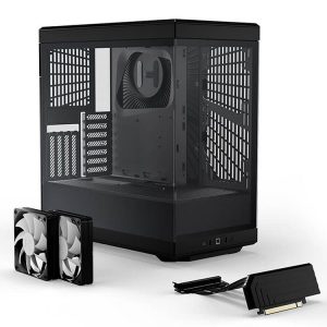 Case Hyte Y40 Black (ATX, Kính cường lực-Thép-ABS, Riser PCIE 4.0, USB 3.2 Type-C)
