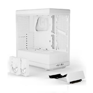 Case Hyte Y40 White (ATX, Kính cường lực-Thép-ABS, Riser PCIE 4.0, USB 3.2 Type-C)