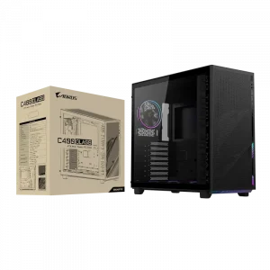 Case Gigabyte AORUS C400 GLASS Black 4FA (Mid Tower, ATX, 4 FAN ARGB, USB Type C, GB-AC400G)