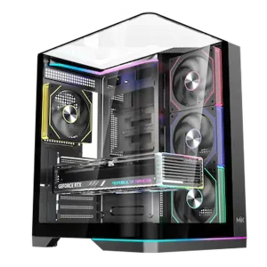 Case MIK G8 NOVA X Black (ATX, Kính cường lực, Đen)