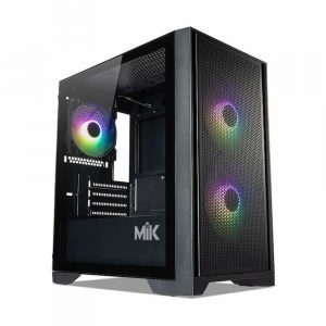 Case MIK MORAX 3FA BLACK (Kính Cường lực, mATX, Màu Đen)