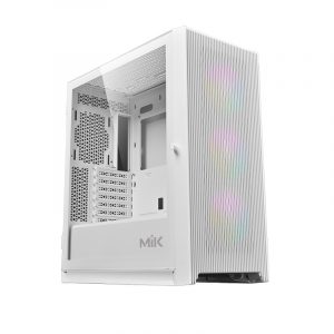 Case MIK STORM 360 White 3FA (ATX, MID TOWER, 3FAN ARGB)