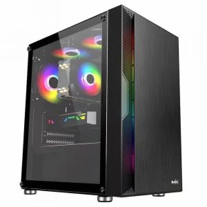 Case MIK TM06 BLACK (Kính Cường lực,mATX, Màu Đen)