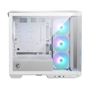 Case MSI MAG PANO M100R PZ WHITE ( mATX, Kính cường lực, PCle, USB Type C)