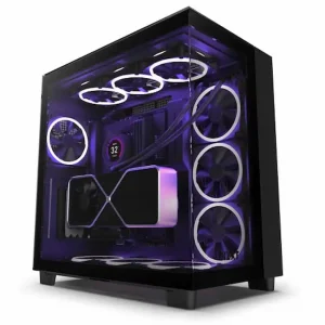 Case NZXT H9 ELITE ALL BLACK – CM-H91EB-01 (ATX, Micro-ATX, Mini-ITX, 4 Fan)