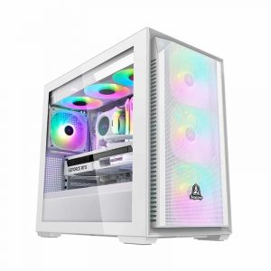 Case Segotep Gank 360S-APE White ( M-ATX/ITX ,  PCIE, Type C)