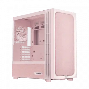 Case TRYX FLOVA F50 Pink (ATX/ Micro-ATX/ Mini-ITX, Kính cường lực, sẵn 1FAN, Hồng)