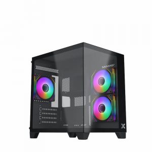 Case Xigmatek AQUA M NANO 3GF – EN45509 (m-ATX, 3 Fan X20F)