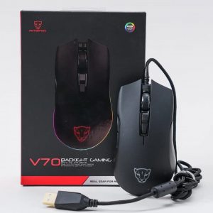 Chuột Gaming Motospeed V70 RGB ( 6400 DPI, Ergonomic )