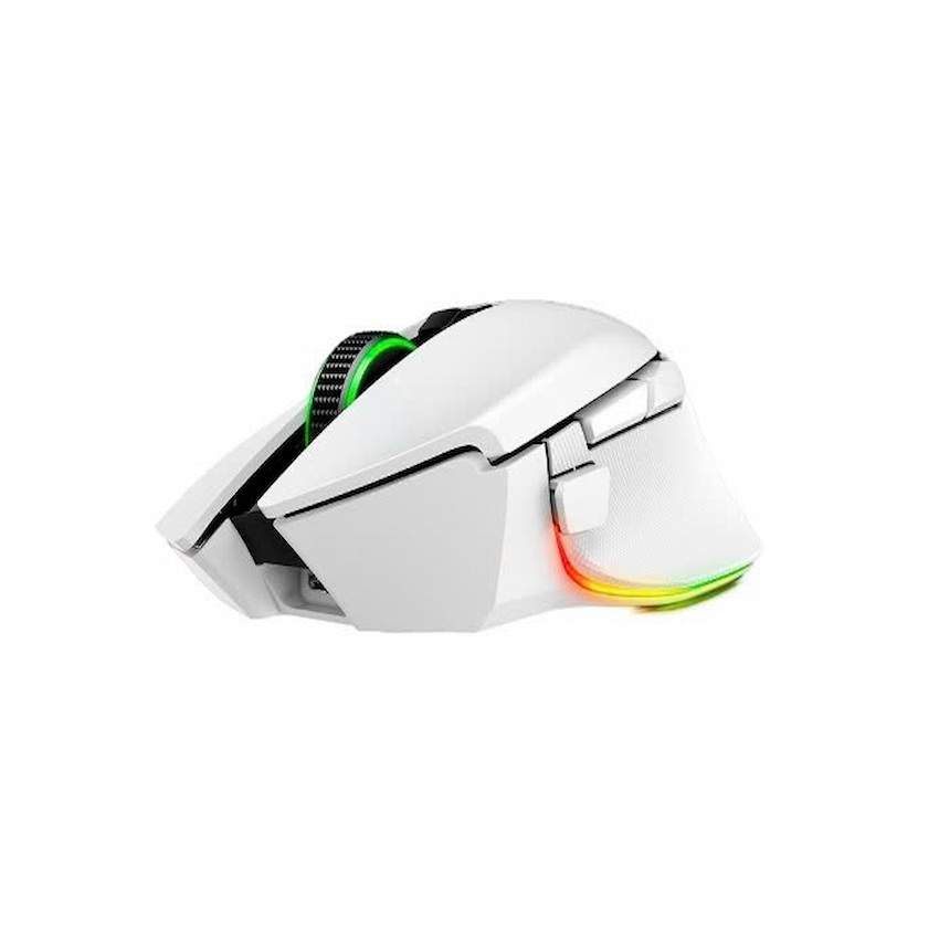Chuột Razer Basilisk V3 Pro 35K White Edition (Wireless/Bluetooth/Có dây, 35000 DPI, RGB, RZ01-05240200-R3A1)