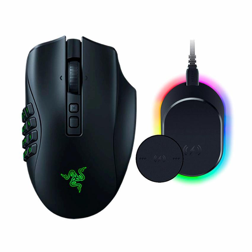 Chuột Razer Naga V2 Pro (Wireless/Bluetooth/Có dây, 30000DPI, RGB, RZ01-04400100-R3A1)